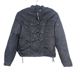 Xelement Women's Black Armored Motorcycle Jacket